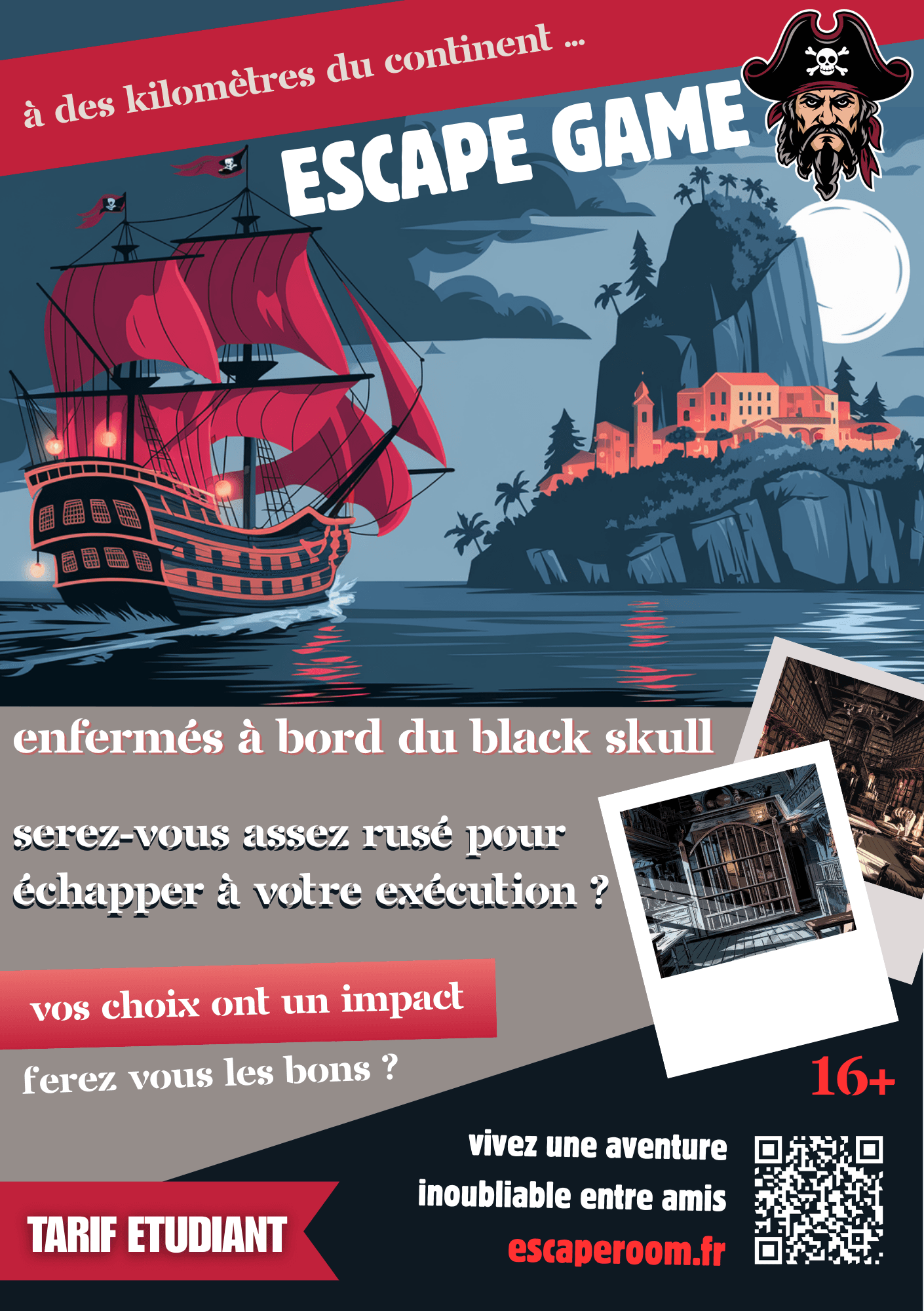 Affiche du Escape Game Pirates